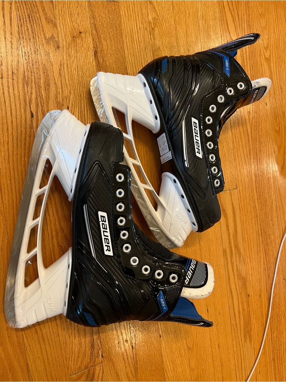 pair of black Bauer MS1 Ice Hockey Skates